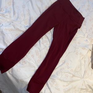 Maroon Lululemon leggings